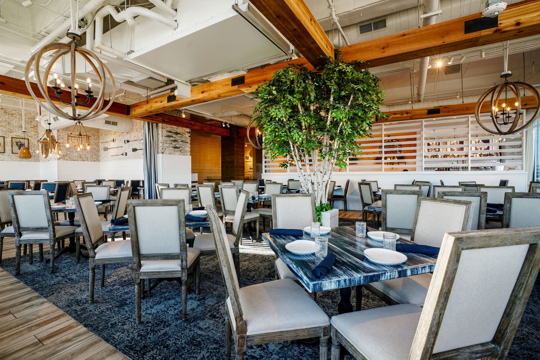 Hampton Social Bar and Restaurant Construction Renovation and Buildout - Private Dining Area in Nashville