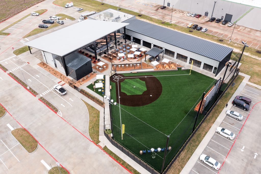 View of the Home Run Dugout facility from above 