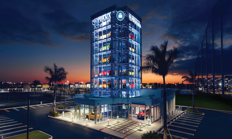 ARCO/Murray Construction of Carvana Automotive Dealerships - Full Dealership Exterior