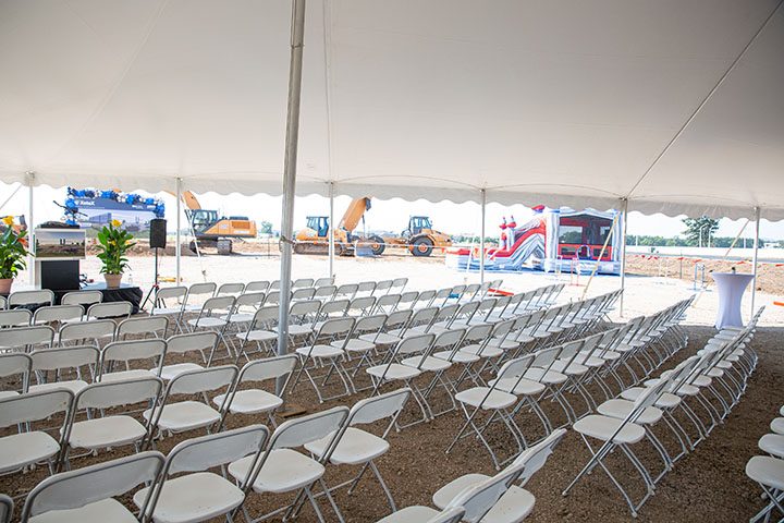 ARCO/Murray and XeteX Celebrate the Groundbreaking of the New 116,000 SF HVAC Manufacturing Facility in Wisconsin - Tent Photo