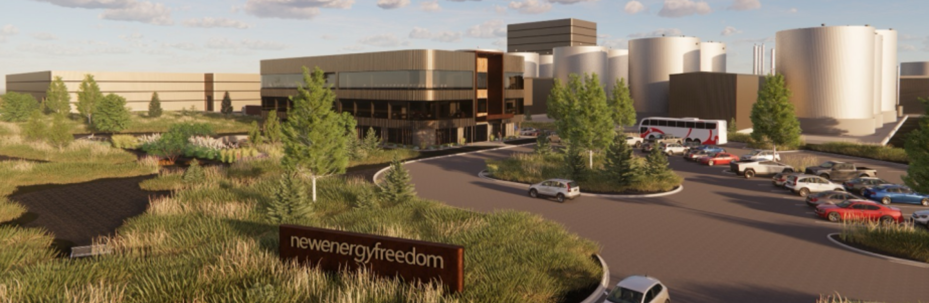 New Energy Blue Freedom Biomass Refinery ARCO/Murray