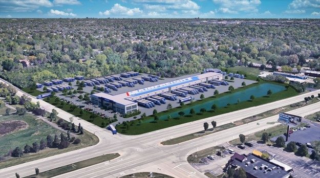 Mainfreight Industrial Truck Terminal, Carol Steam, IL –  IOS Facility – Designed and Built by ARCO/Murray