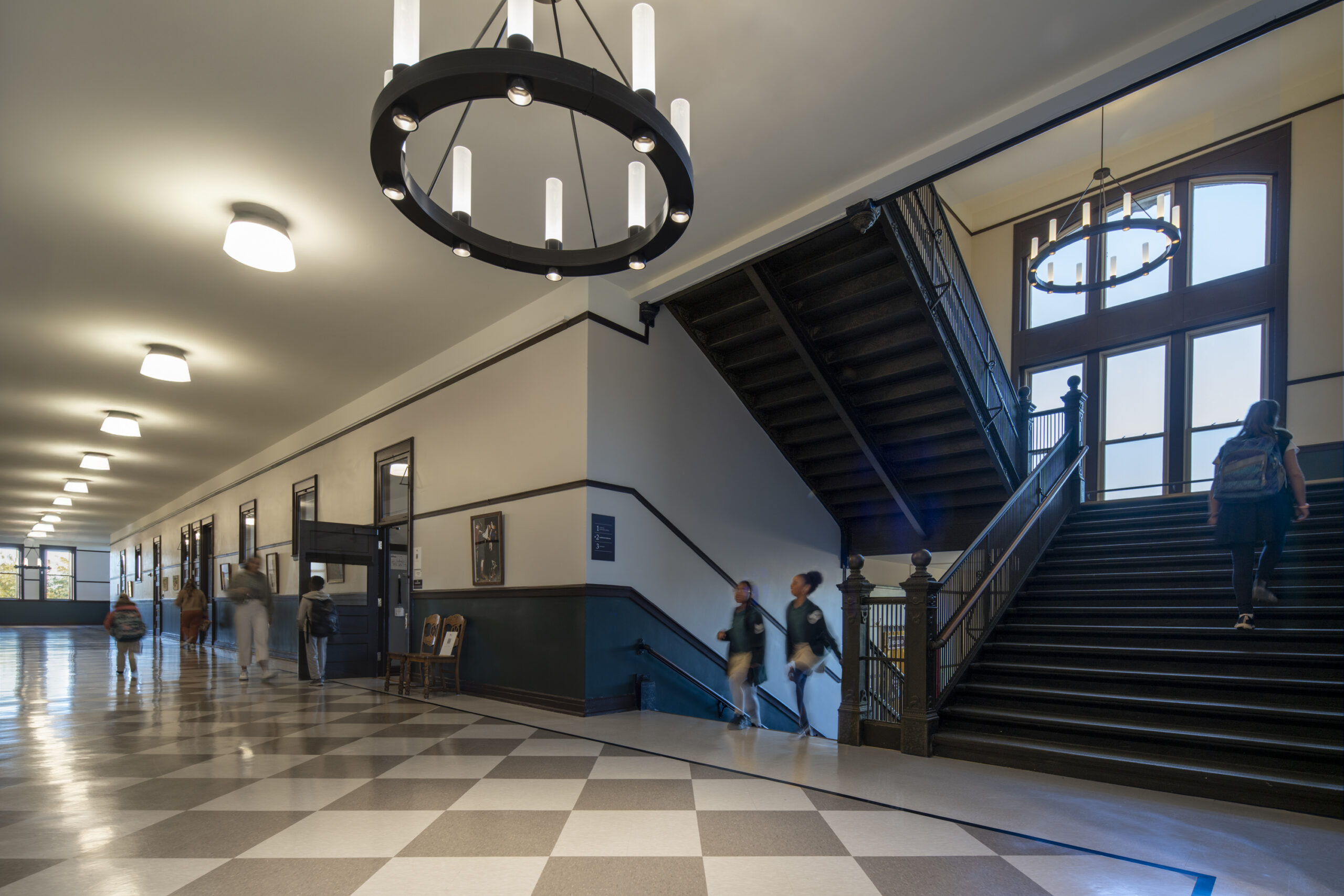 Field School Historic Adaptive Reuse Conversion Construction Project - Hallway Photo