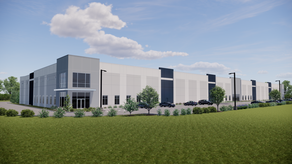 Rendering of 610 Junction Speculative Industrial Warehouse in Brooklyn Park, Minnesota Being Constructed by ARCO/Murray