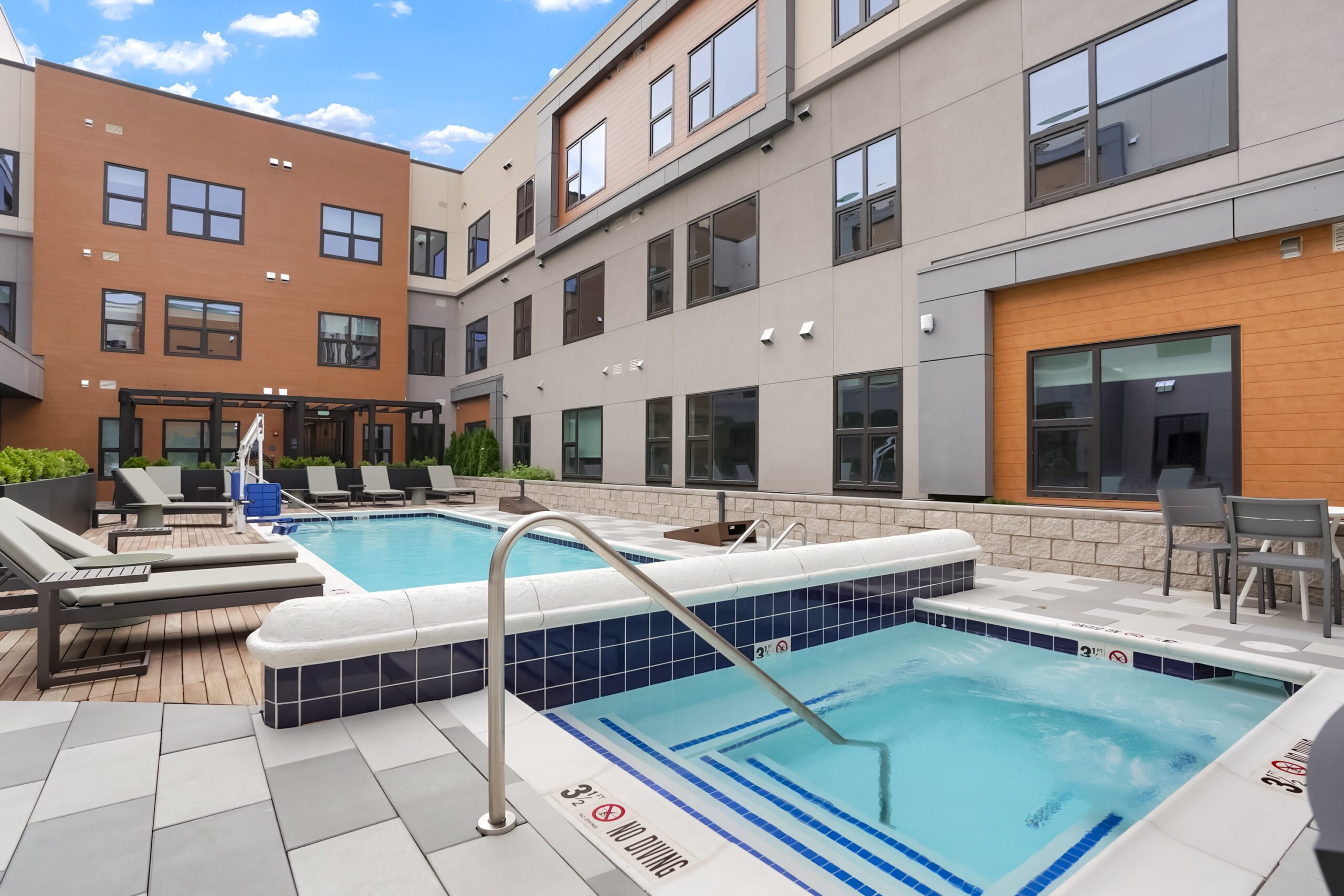 Pool and spa at The Ridian