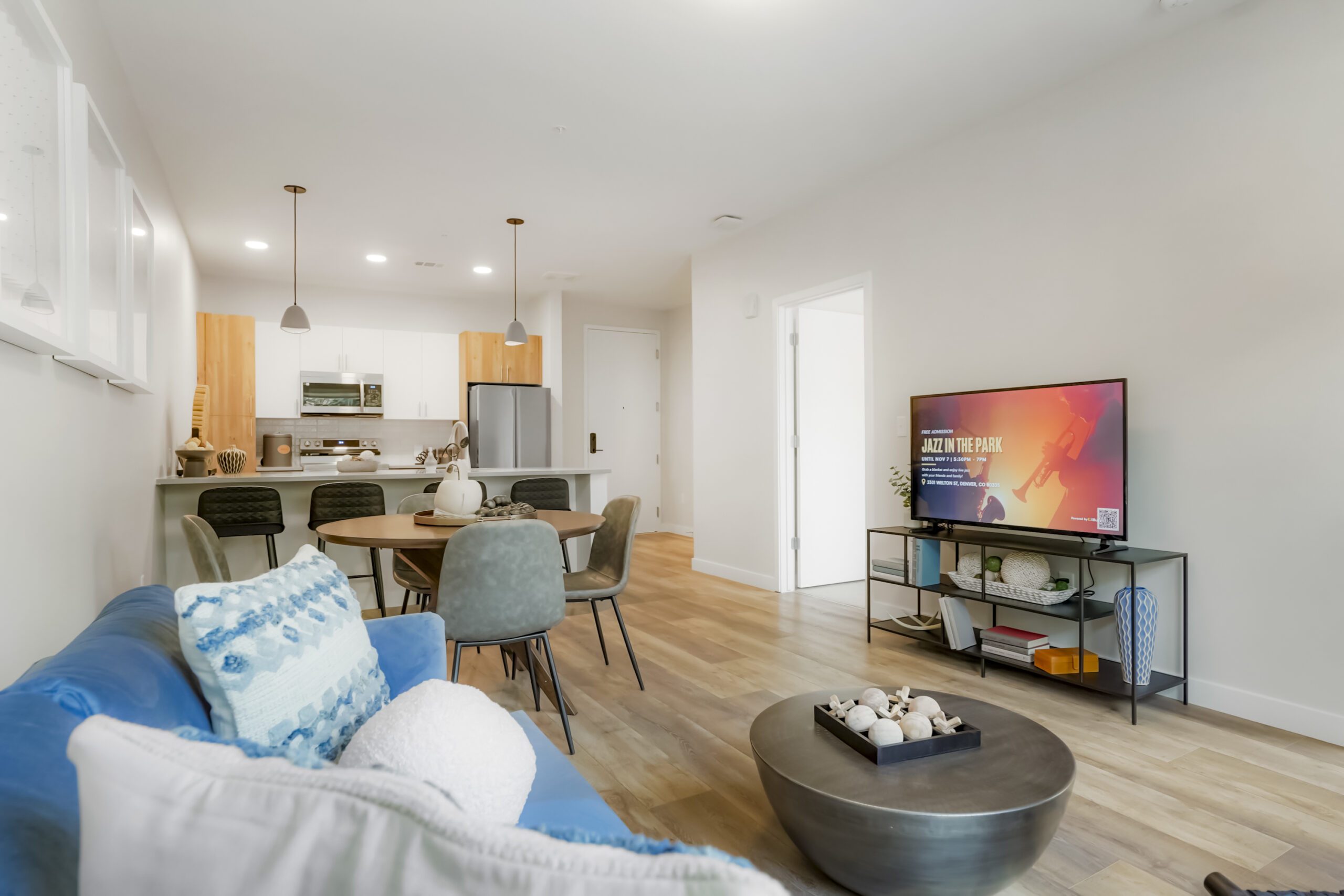 Living area at The Ridian