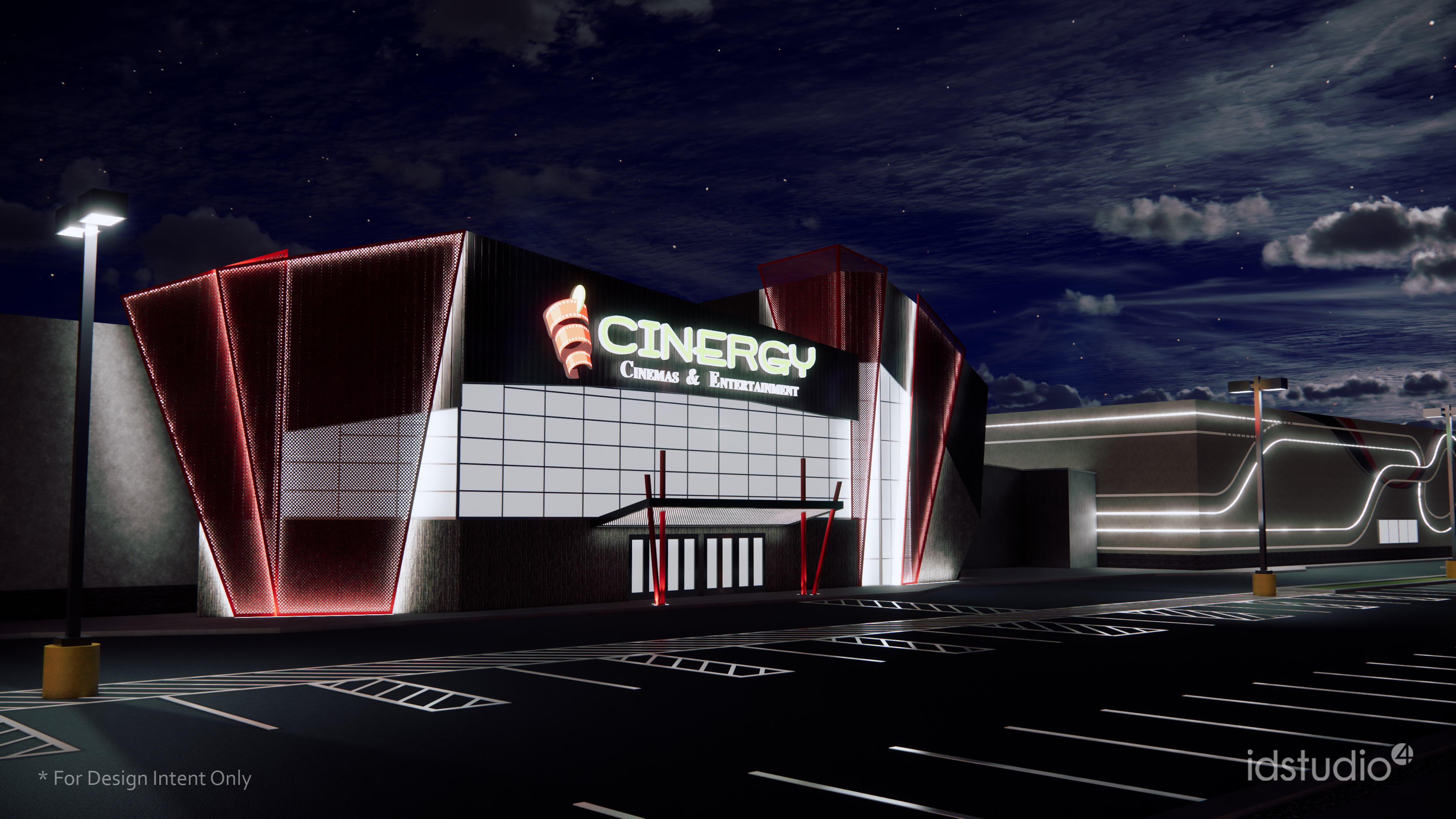 Exterior Rendering of Cinergy Tall City in Midland Texas