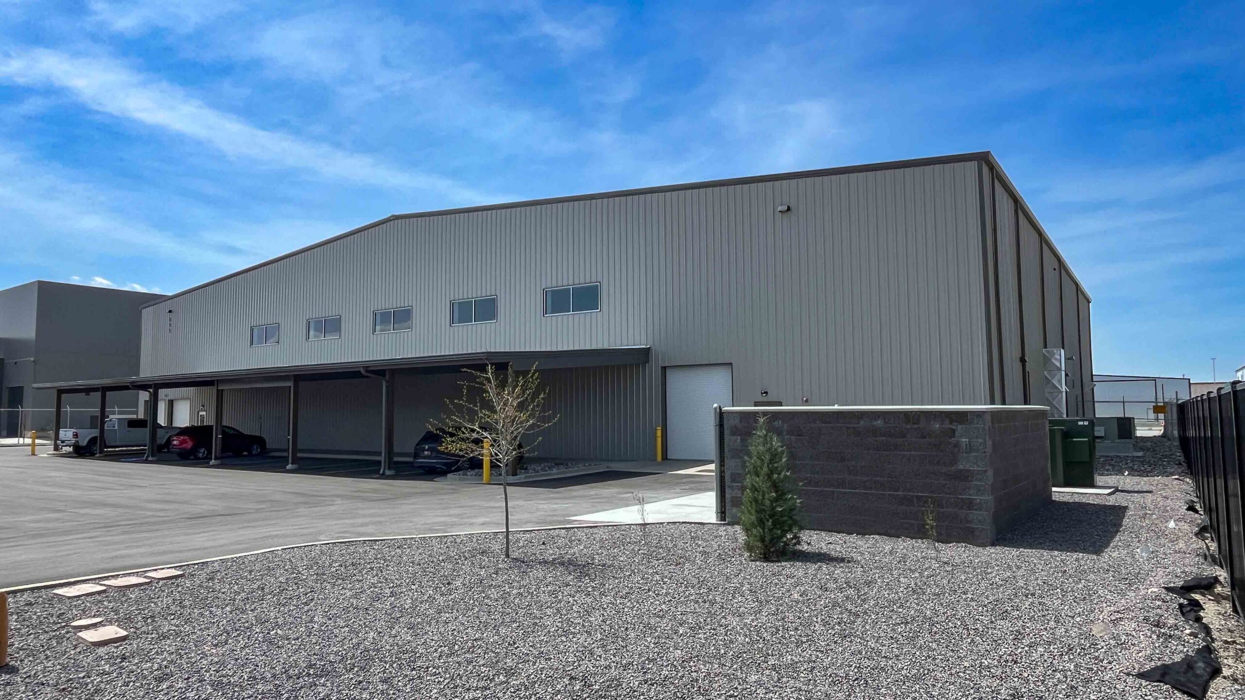 Private Hangar Exterior from an Aviation Build-to-Suit by ARCO