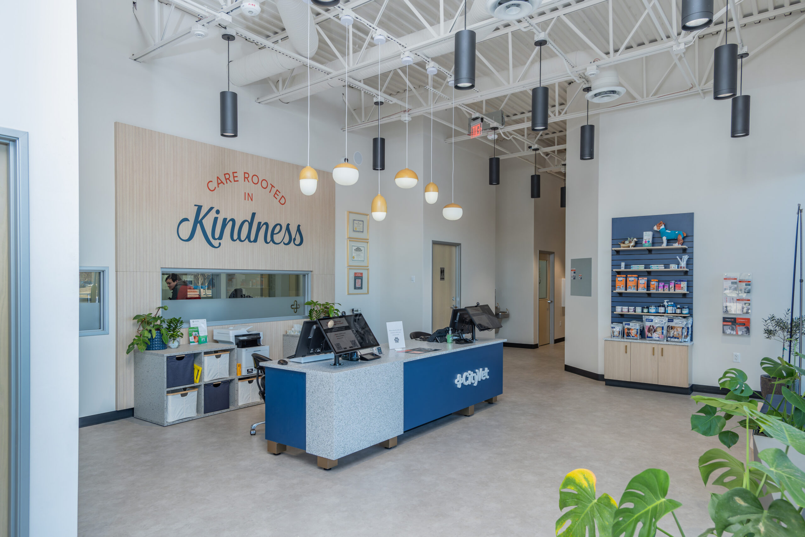 Waiting Area for CityVet Medical Office, Healthcare Construction Project by ARCO/Murray
