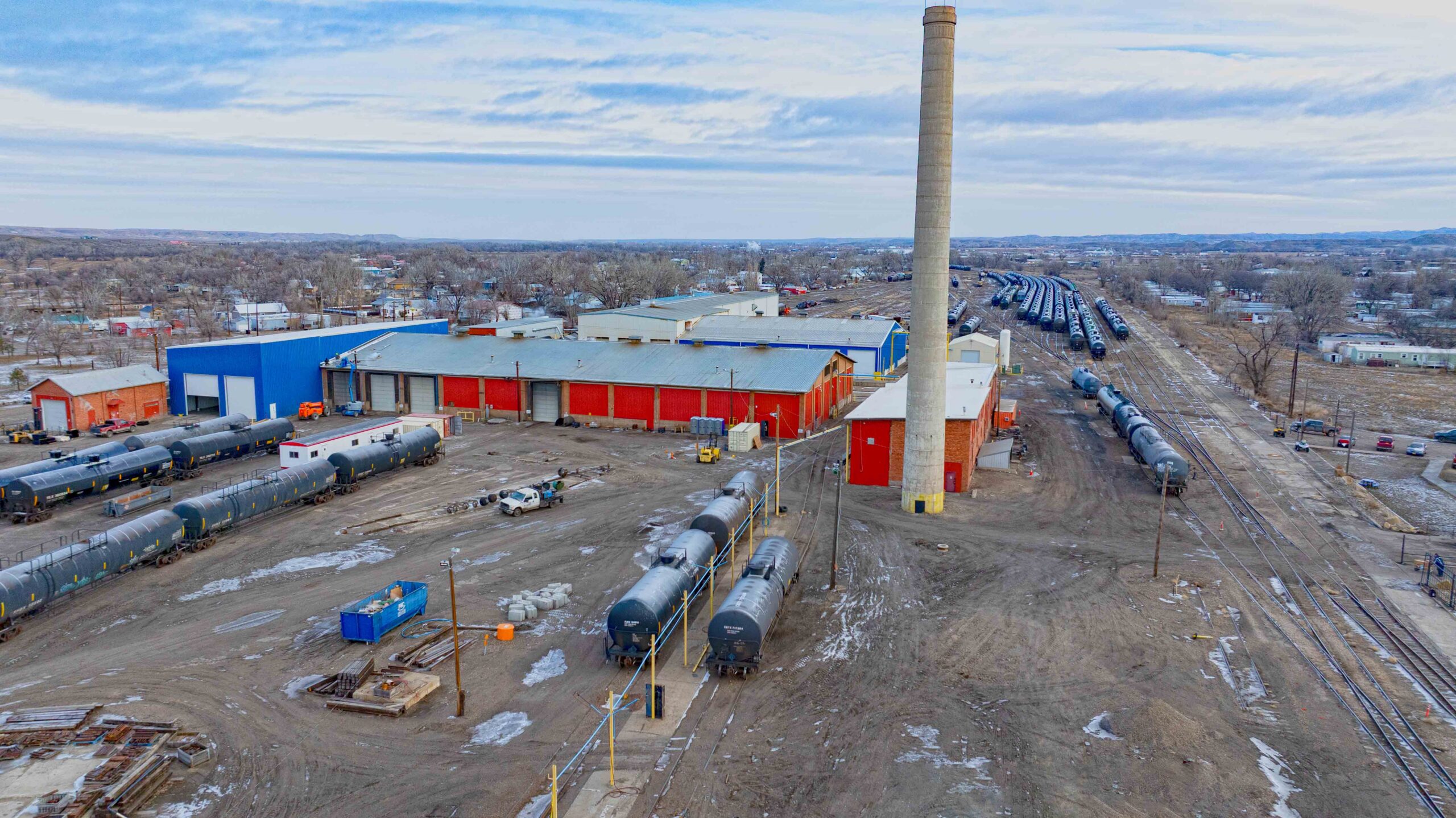 Exterior Aerial for Transco Service Center Office, a Rail Construction Project by ARCO/Murray