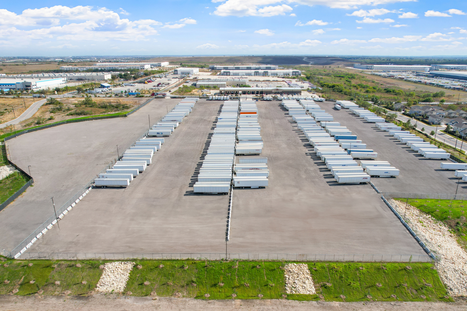 Foster Road Trailer Parking and IOS aerial view San Antonio