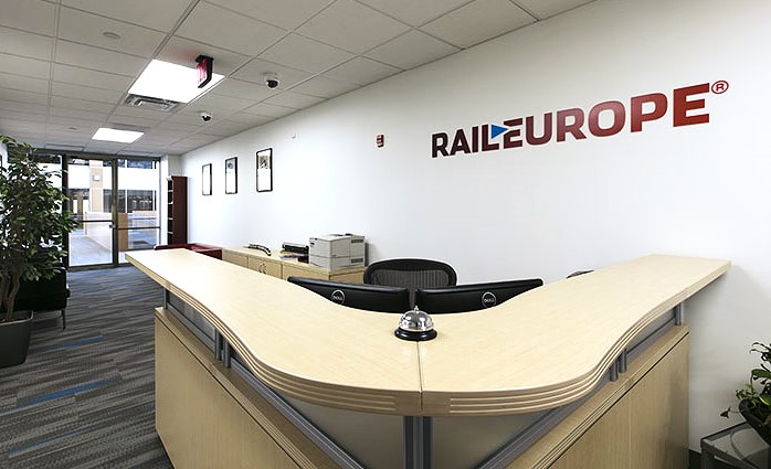Reception Area Buildout for Rail Europe, an Office Renovation Construction Project by ARCO/Murray