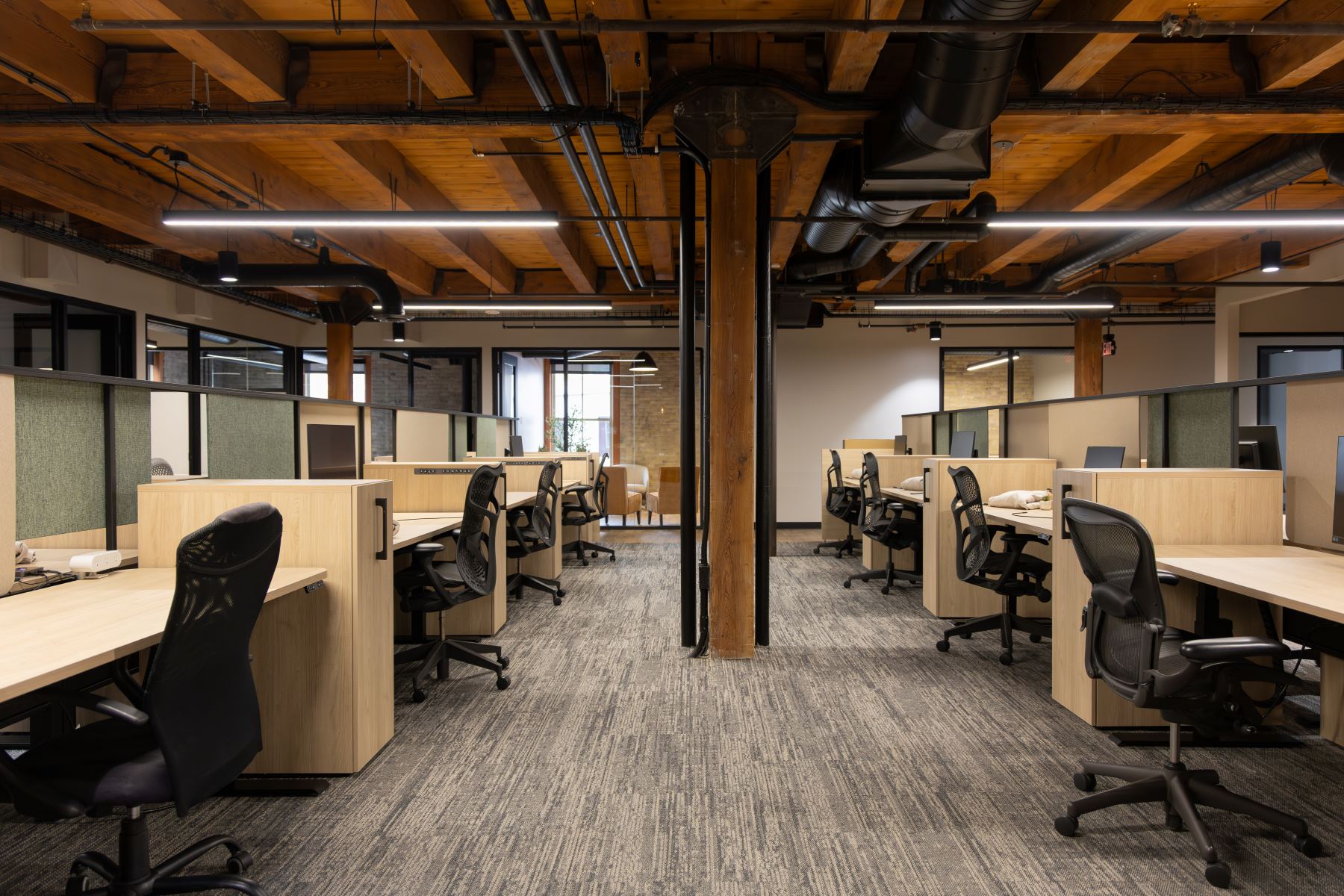 Milwaukee Office Renovation and TI Buildout by ARCO/Murray - Branigan Open Office Area