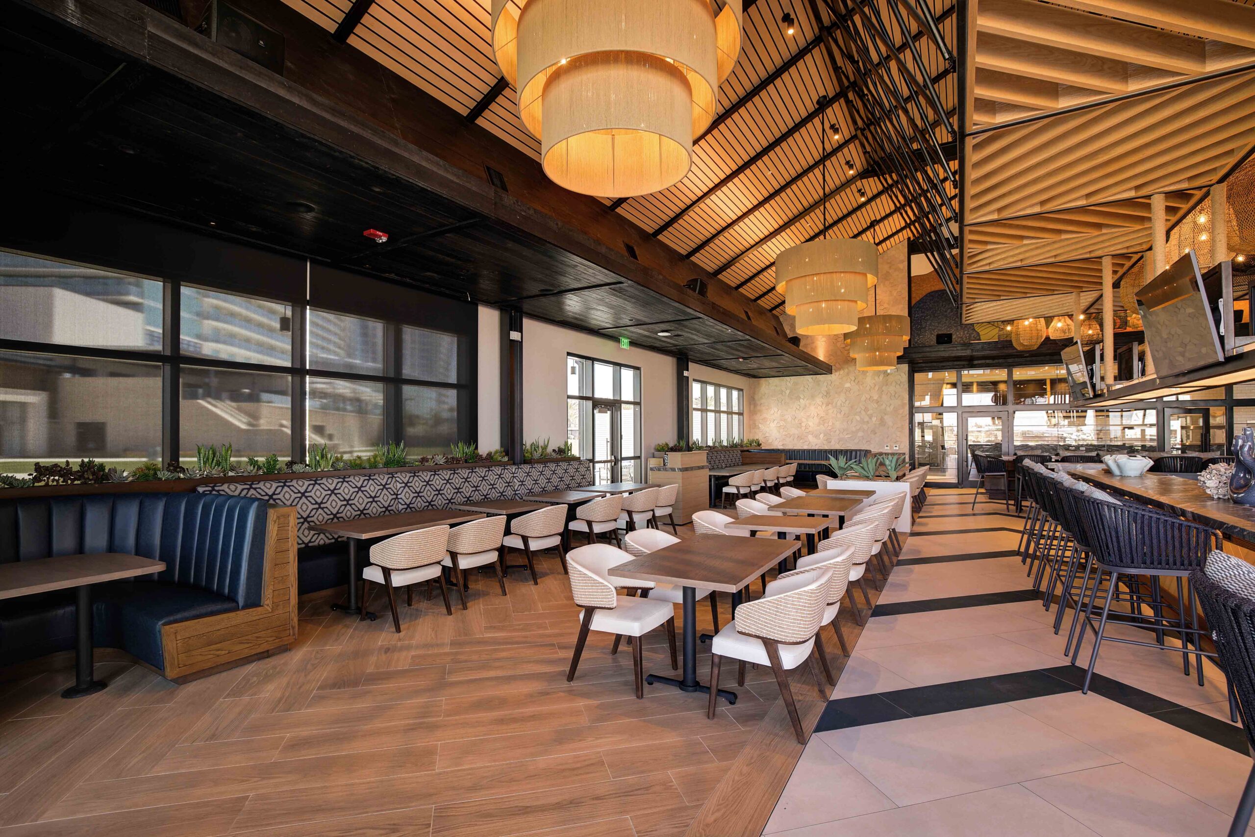 Marzul Restaurant Construction Project by ARCO/Murray - Restaurant and Bar Area