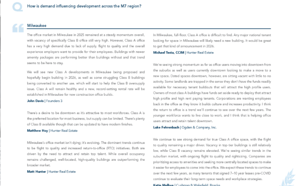 Milwaukee Office Market Insights