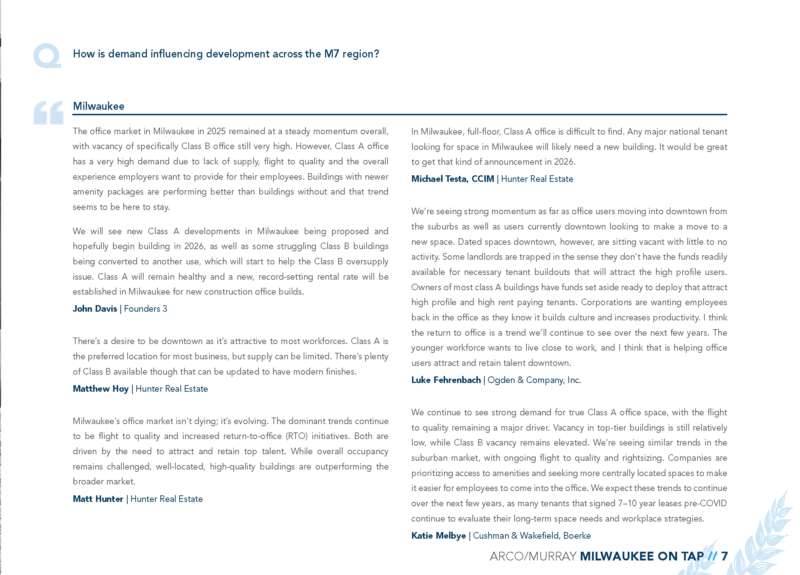 Milwaukee Office Market Insights