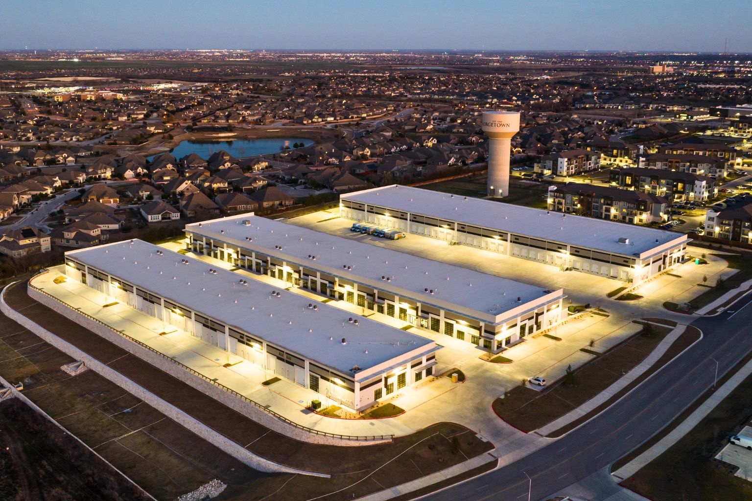 Westinghouse Business Park shallow bay industrial park exterior view