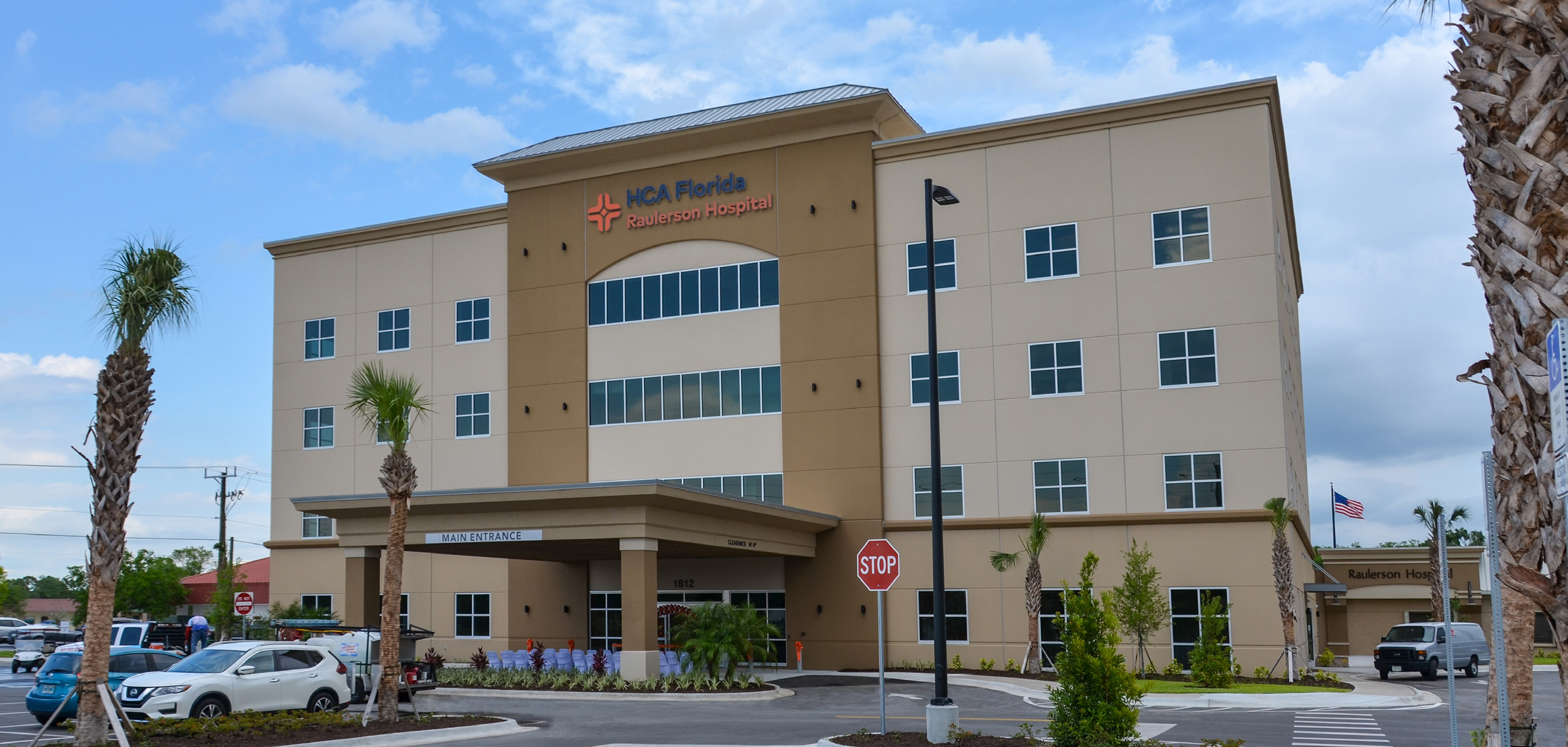 Wide Exterior of HCA Raulerson Outpatient Medical Facility Constructed by ARCO
