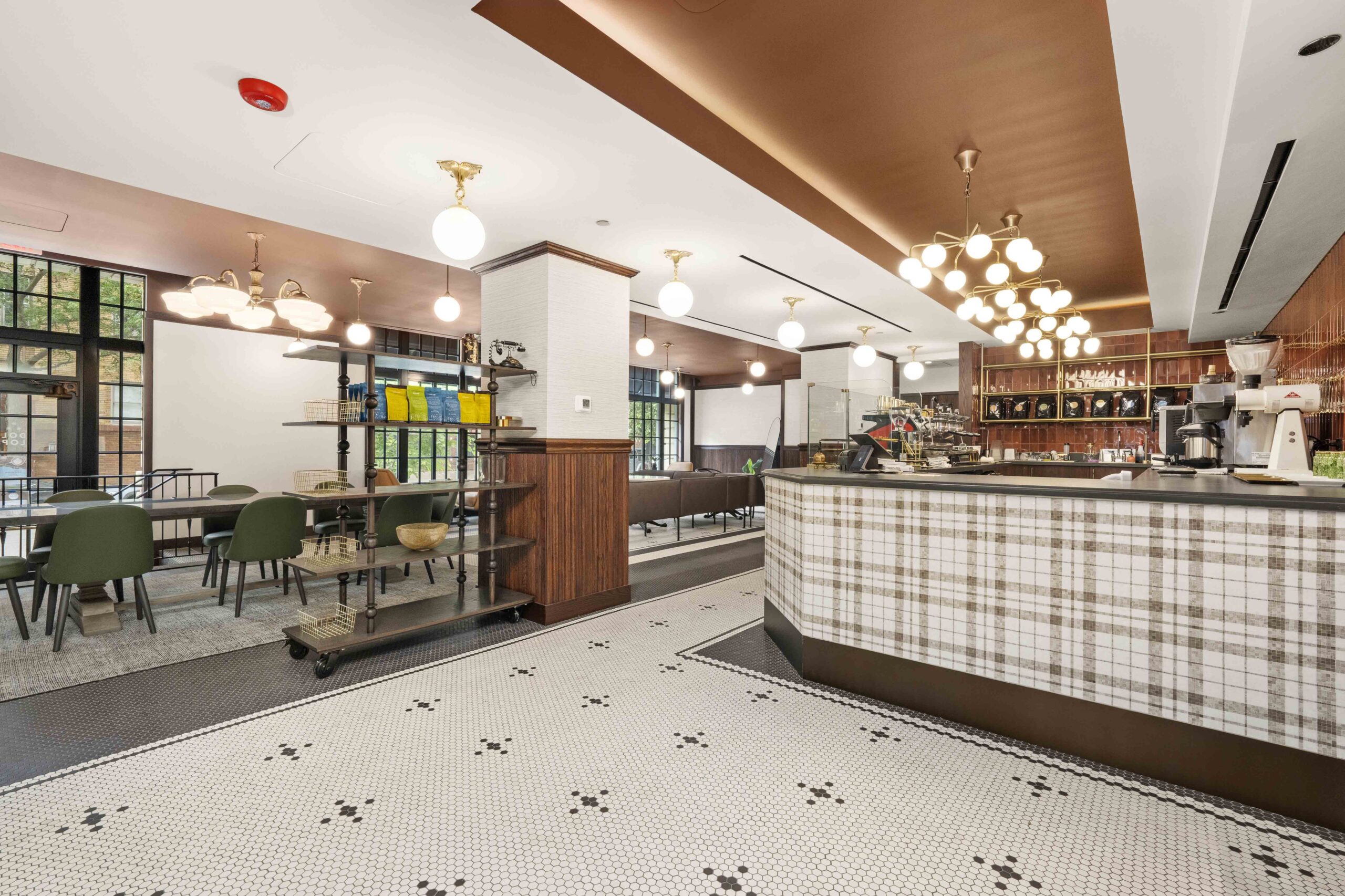 Dollop Coffee Shop Renovation and Construction Buildout by ARCO/Murray - Photo of the Coffee Shop Interior