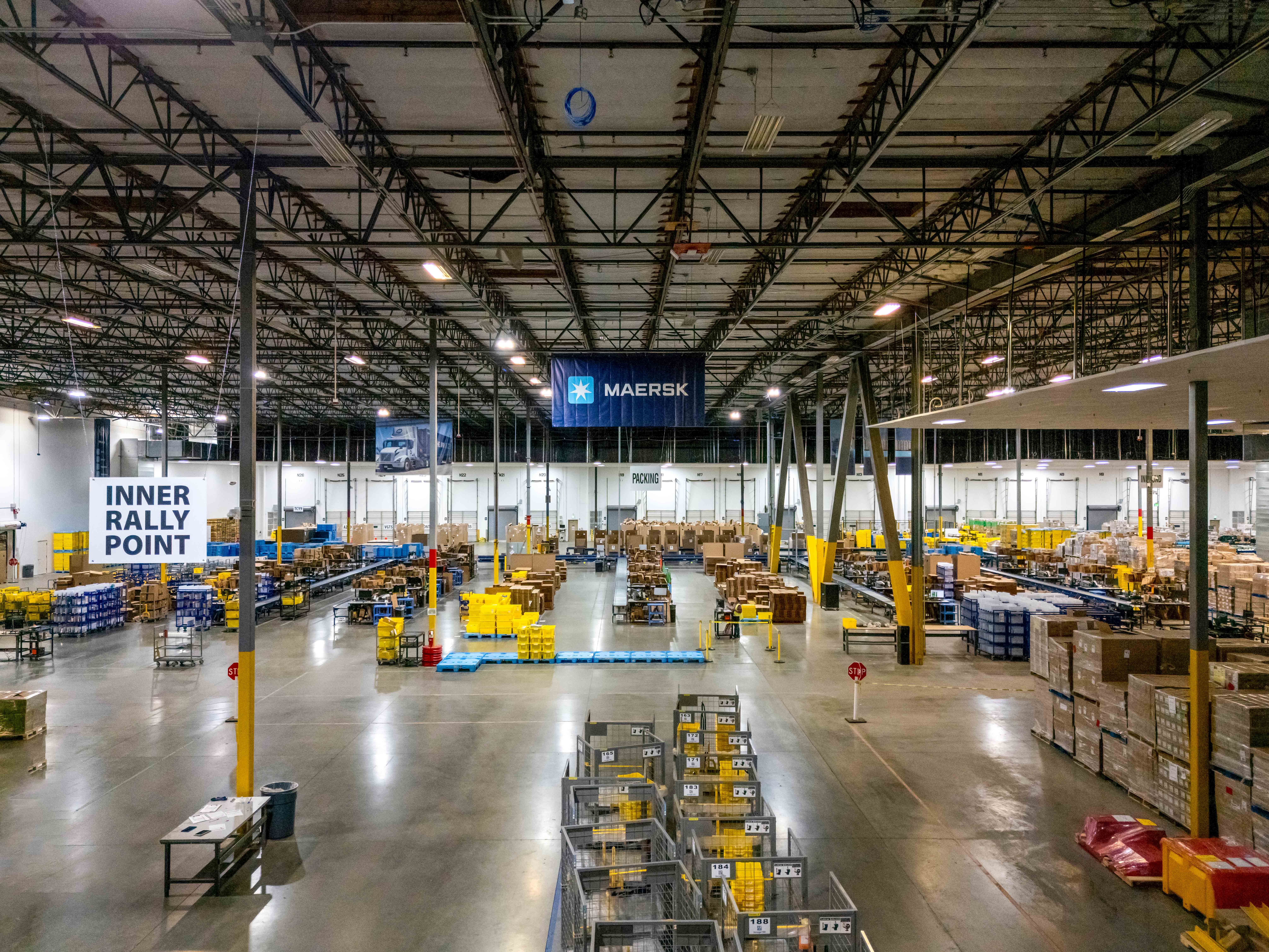 Maersk Industrial Warehouse TI Renovation by ARCO/Murray for Global Logistics Company - Full Warehouse View in Redlands