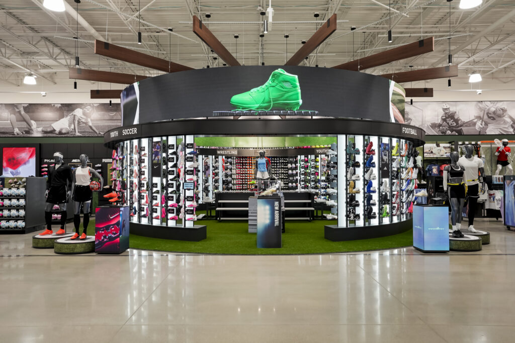 House of Cleats footwear display at DICK’S House of Sport in Thornton, Colorado